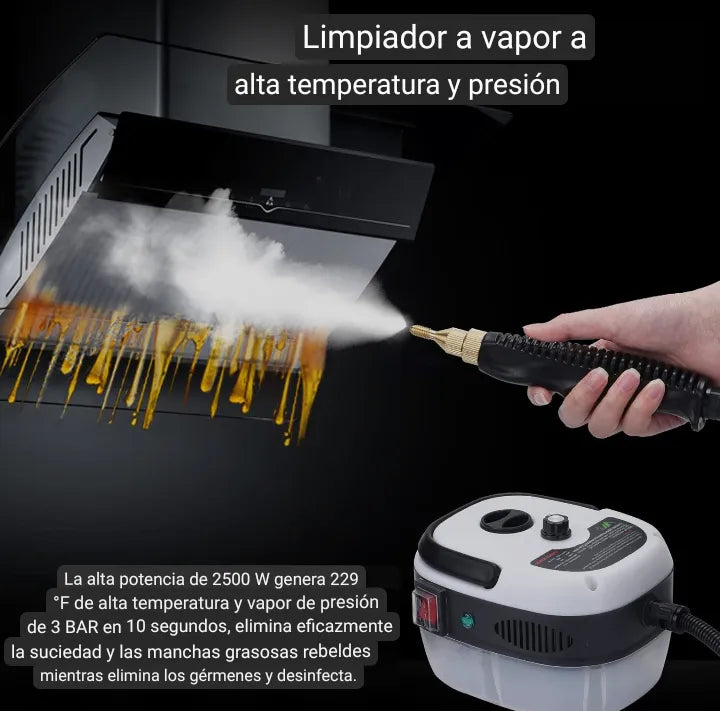 Limpiador a Vapor a Presión 2500W Portátil