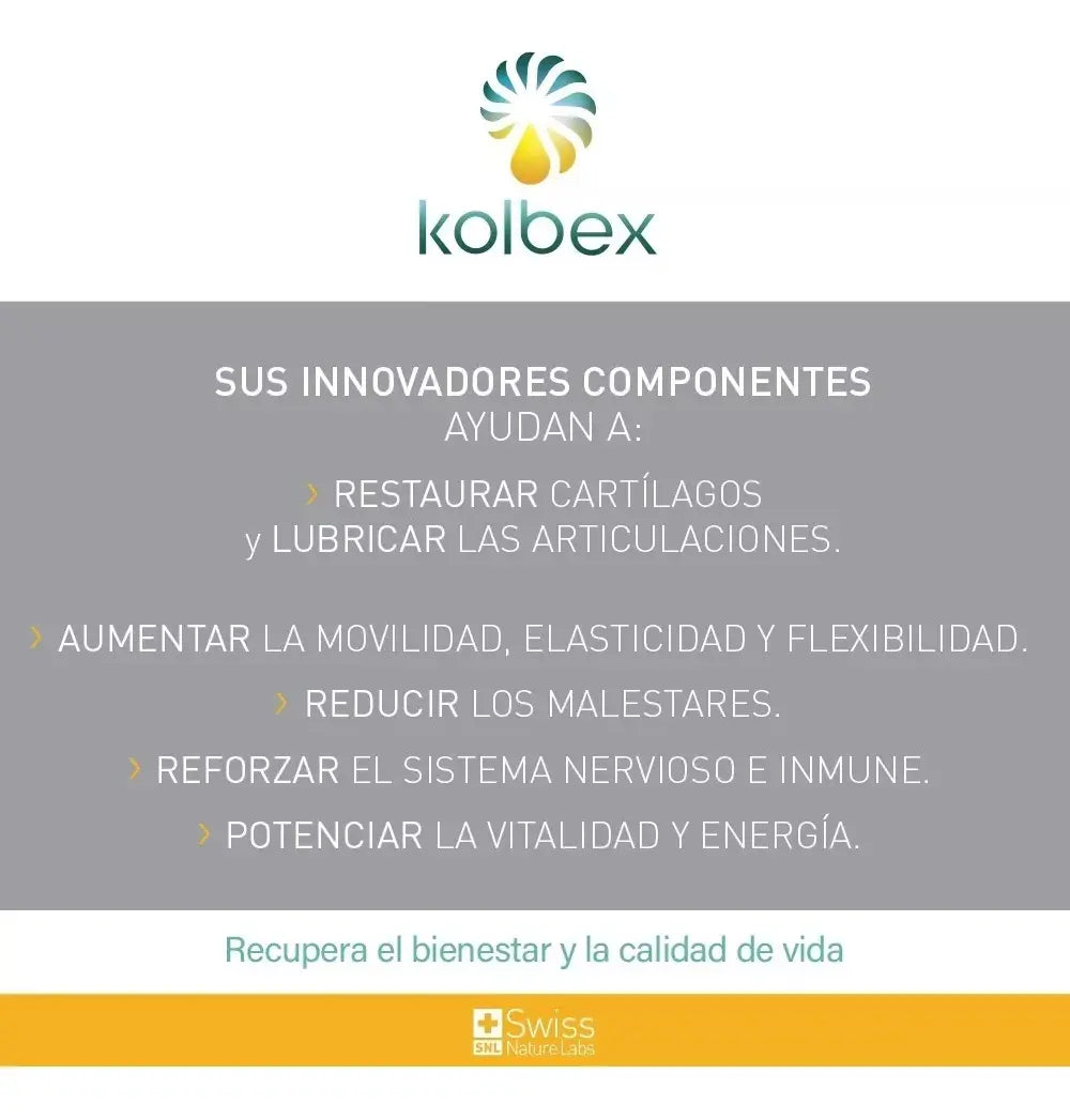 Kolbex — Suplemento con Proteína de Caracol, Vitamina C, B6 y Zinc
