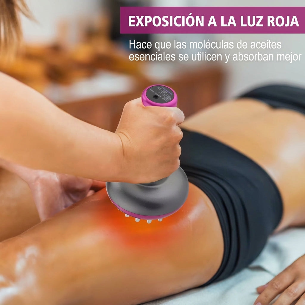 Masajeador Guasha Eléctrico con Terapia de Luz Roja y Compresas Calientes