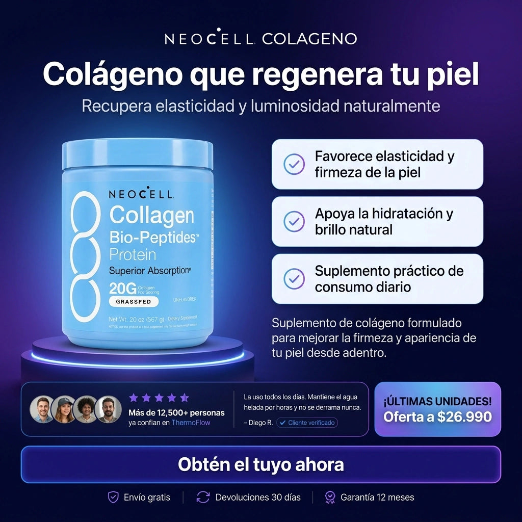 NeoCell Colágeno Bio-Peptides Grass-Fed 567g – Piel, Cabello y Articulaciones