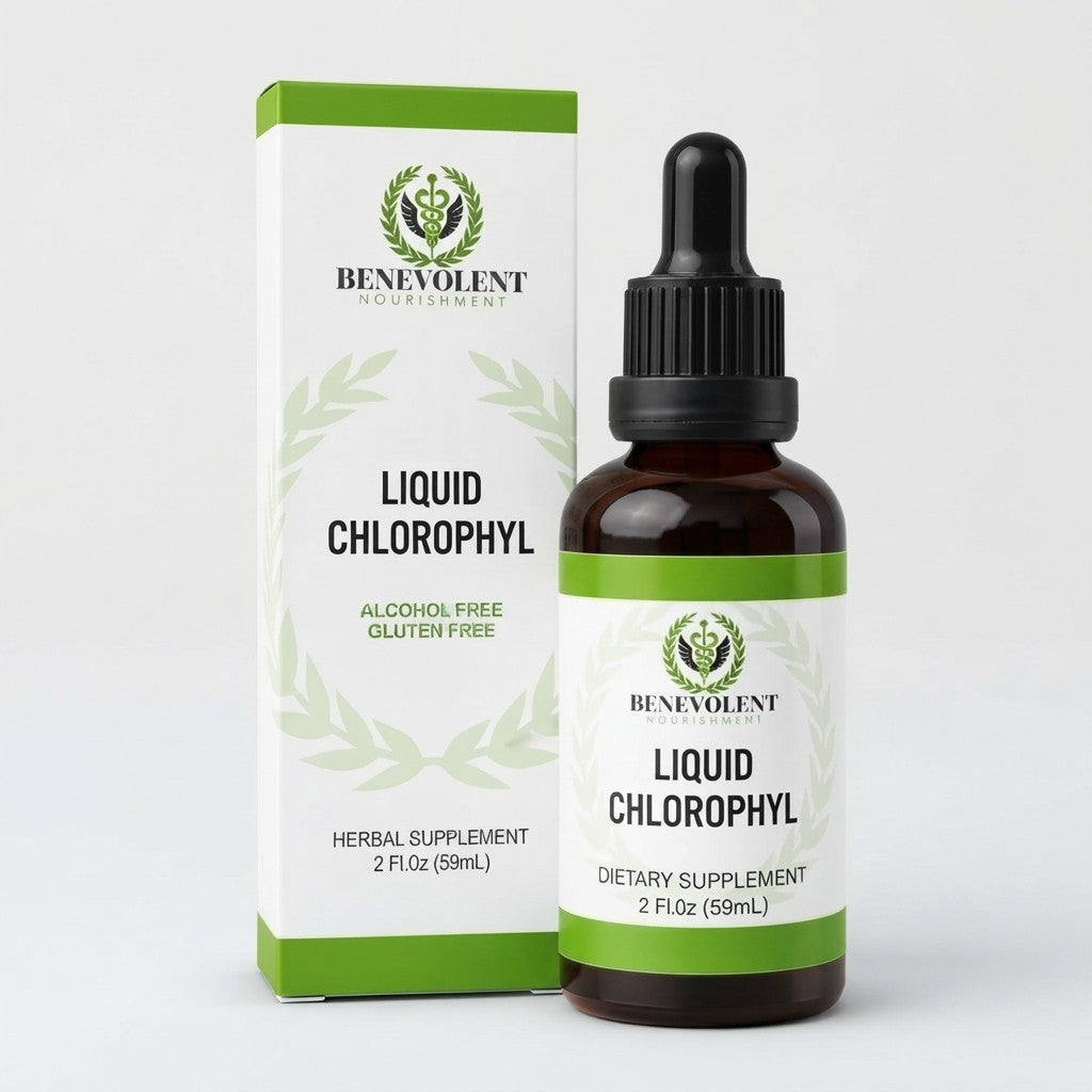 🌿 Clorofila Líquida Benevolent — Pureza natural que se siente desde adentro x 60 mL