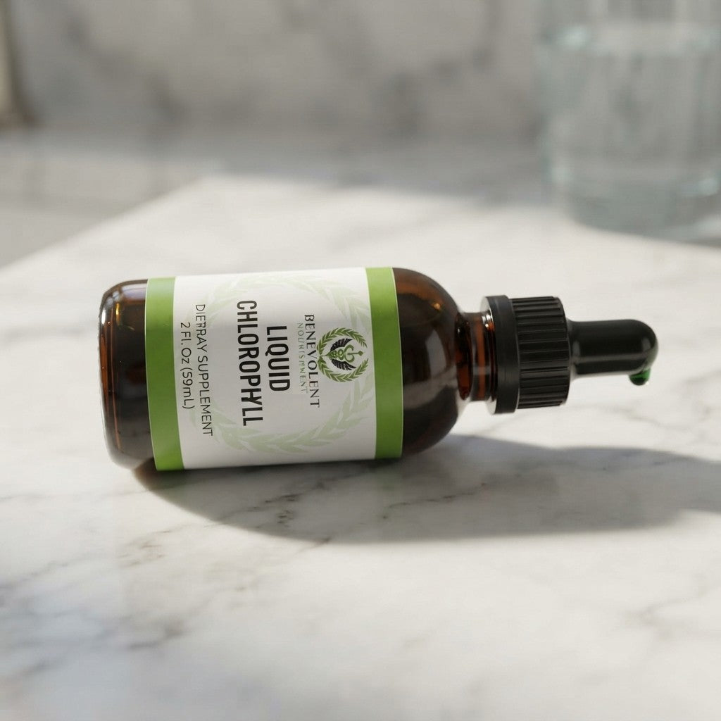 🌿 Clorofila Líquida Benevolent — Pureza natural que se siente desde adentro x 60 mL