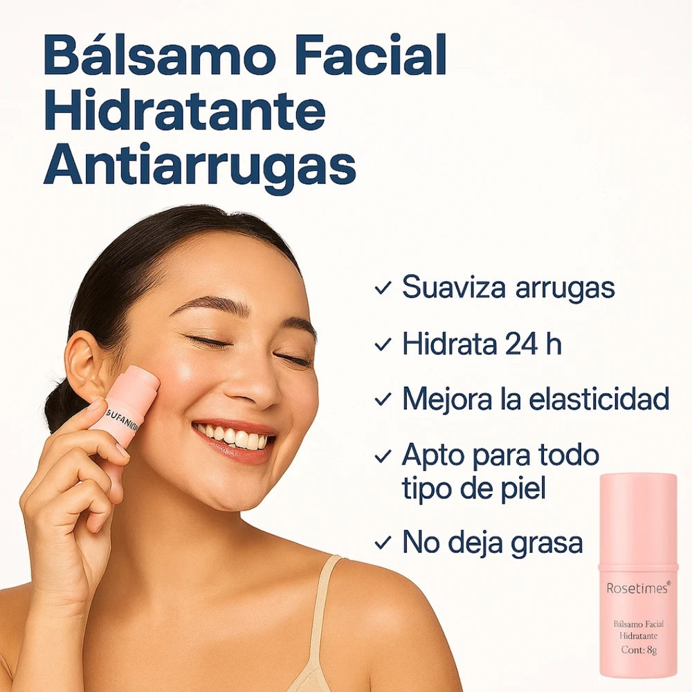 Bálsamo Facial Hidratante en Barra · Efecto Glow